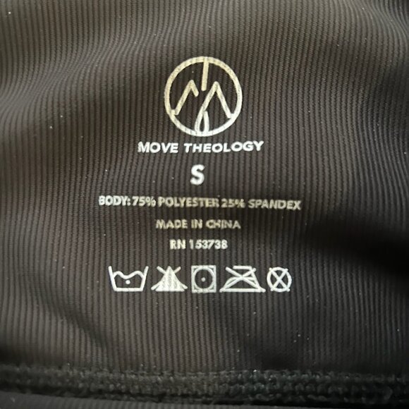 NWT Move Theology Deluxe Rib Fabric Two Stripe Legging Size S - Picture 3 of 8